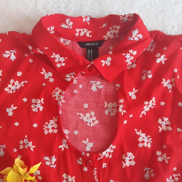 Forever 21 Dresses & Skirts - 3/$20  Forever 21 Red Floral Dress NWOT Size M